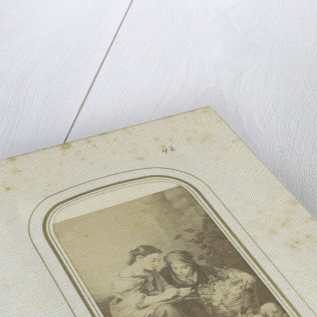 lithograph of a painting by Bartolomé Esteban Perez Murillo, Piloty & Löhle by Anonymous