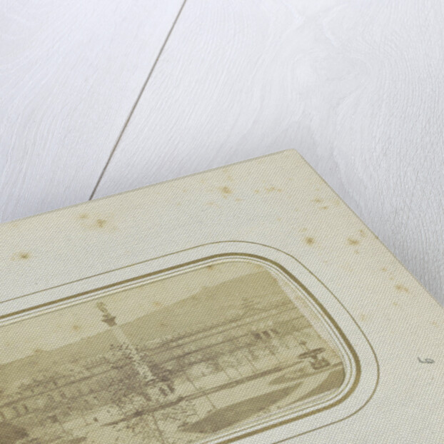 View of the Royal Residence with a pillar in Stuttgart, Germany by Anonymous