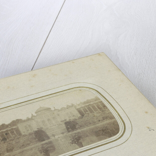 Castle Garden Wilhelma with buildings in Canstatt, Germany by Anonymous