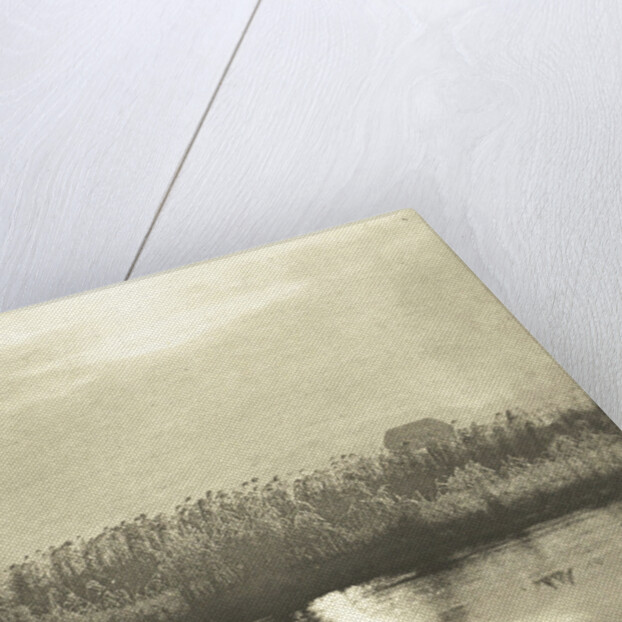 Water with cornfield by Peter Henry Emerson