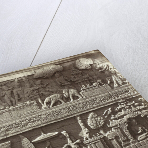 Lalitavistara relief on the main wall of the second gallery (south side) of Candi Borobudur, Magelang by Isidore van Kinsbergen