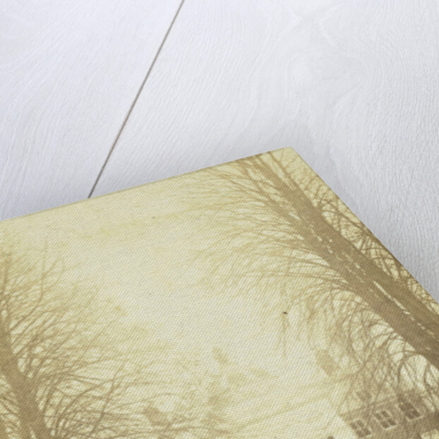 Palace Huis ten Bosch, with two men standing in the driveway, The Hague by Anonymous