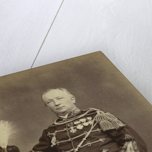 Studio Portrait of M. de Lange on Java Indonesia in his military uniform by Anonymous