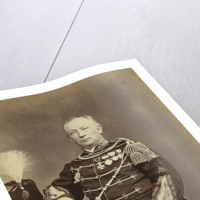 Studio Portrait of M. de Lange on Java Indonesia in his military uniform by Anonymous