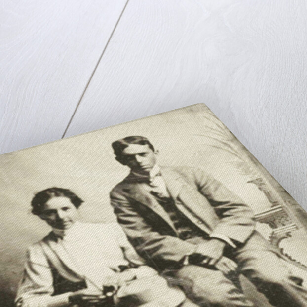 Portrait of a man and woman, Adirondack Mountains, USA by Anonymous