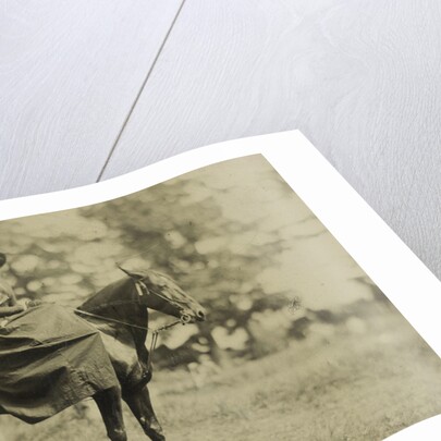 Woman on horseback by Anonymous