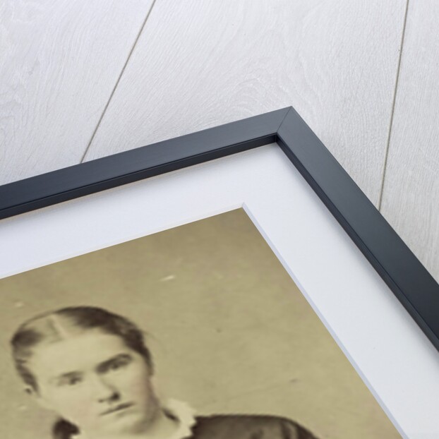 Portrait of two women sitting next to each other and holding each other's hand by Anonymous