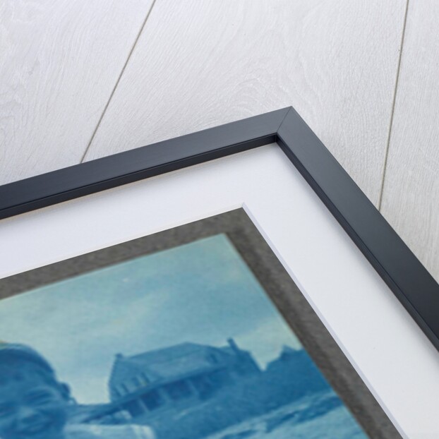 Laughing boy leg bathing on the beach, USA by Anonymous