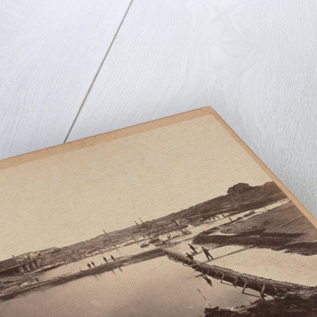 Veere lock in construction by Pieter Oosterhuis