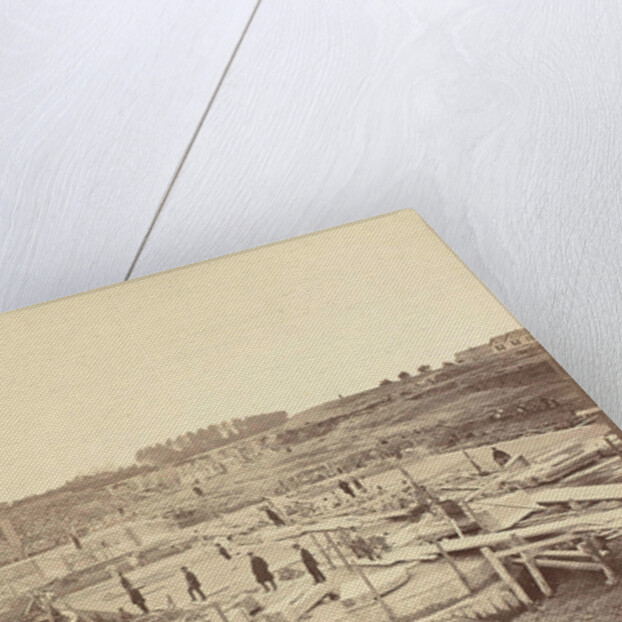 Veere lock in construction by Peter Oosterhuis