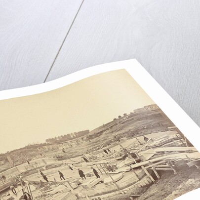 Veere lock in construction by Peter Oosterhuis