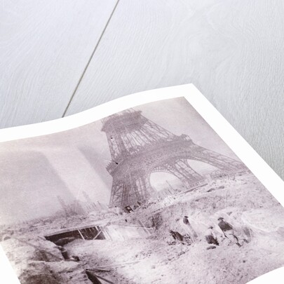 Breaking and building next to the Eiffel Tower, Paris France by Anonymous