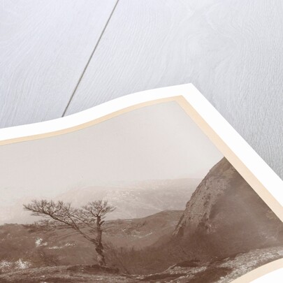 Mountain landscape with bare tree and some snow, Italy or France by Henry Pauw van Wieldrecht