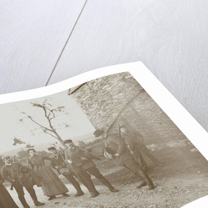 Group portrait of hunters and helpers, including a shot wild boar (third from right Henry Pauw van Wieldrecht) by Henry Pauw van Wieldrecht