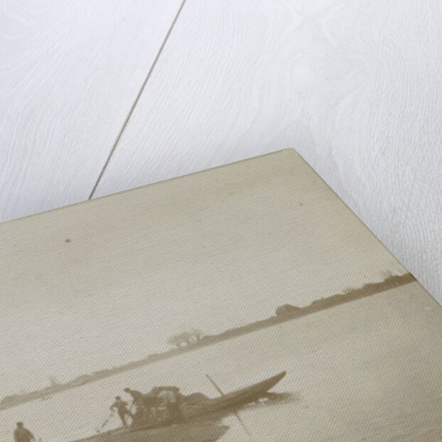 Fishermen on the bank of a river by Henry Pauw van Wieldrecht