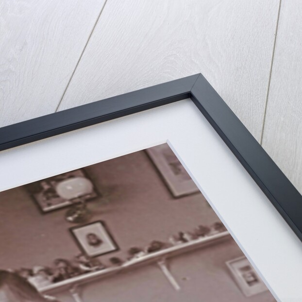 Portrait of Sacha, the eldest daughter of the photographer, in a room with toys by Henry Pauw van Wieldrecht