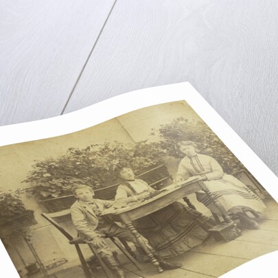 Portrait of Martin Iman Pauw van Wieldrecht, Agnes Henriette Pauw van Wieldrecht and Miss Badollet by Matthieu Christiaan Hendrik Pauw van Wieldrecht