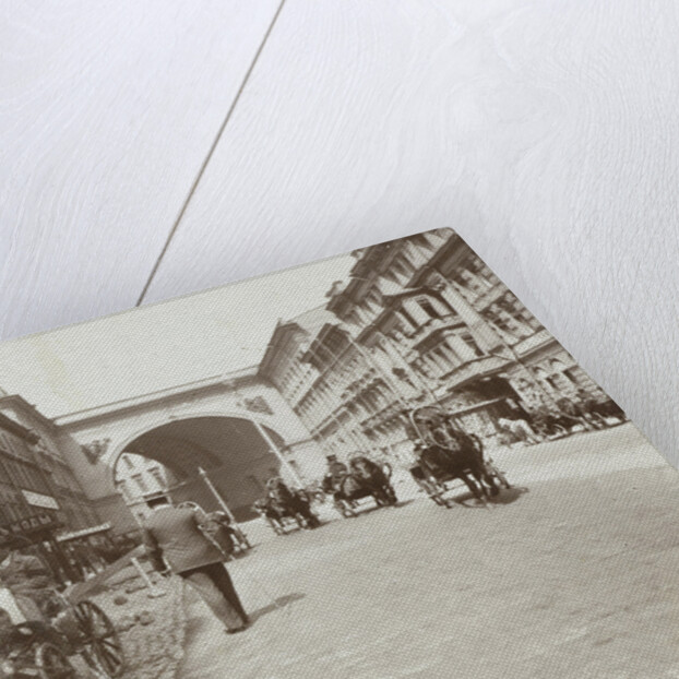 Coaches and hiker in Bolshaya Morskaya ulitsa, St. Petersburg by Henry Pauw van Wieldrecht