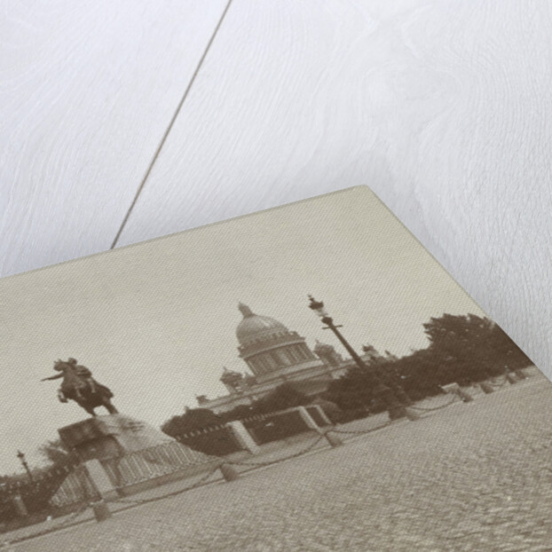 The statue of Peter the Great on horseback in St. Petersburg by Henry Pauw van Wieldrecht