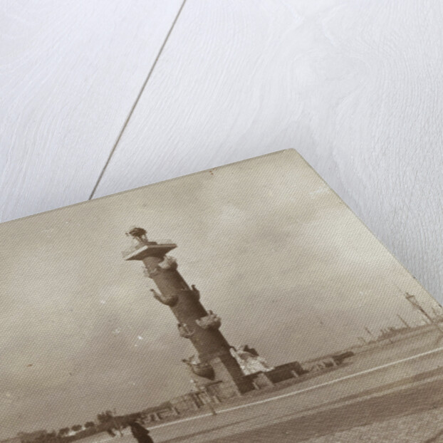 Column at the end of a bridge across the Neva in St. Petersburg, Russia by Henry Pauw van Wieldrecht