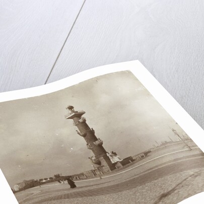 Column at the end of a bridge across the Neva in St. Petersburg, Russia by Henry Pauw van Wieldrecht