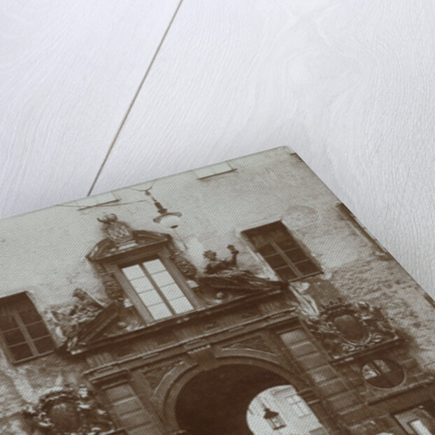 A royal gate with two small gates in the streets of Munich by Germany