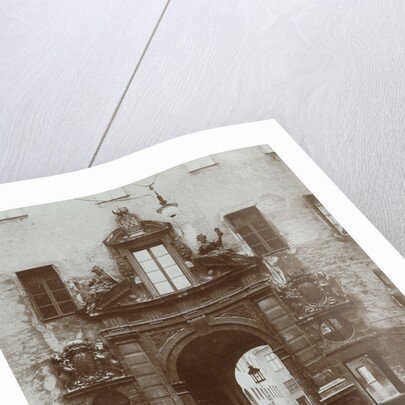 A royal gate with two small gates in the streets of Munich by Germany