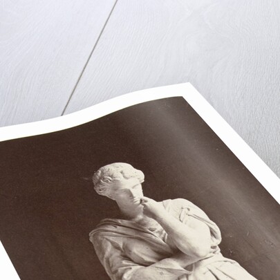 Marble statue of a woman in gown, Louis-Emile Duran Delle by Louis-Emile Durandelle