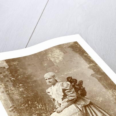 Portrait of Queen Wilhelmina in Frisian costume by Cornelis Bernardus Broersma