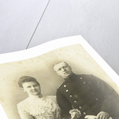 Engagement Portrait of Queen Wilhelmina and Prince Hendrik by Wegner & Mottu