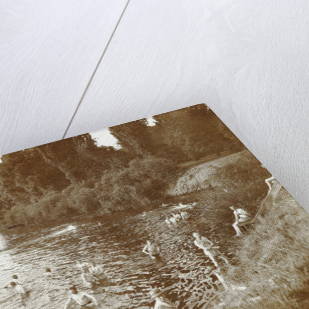 people Swimming in a river by Anonymous