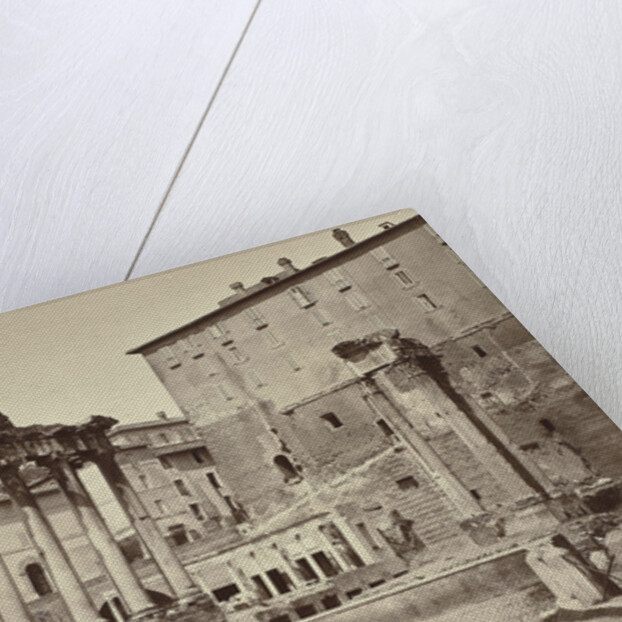 View of the Temple of Saturn in the Roman Forum, Rome, Auguste-Rosalie Bisson by Goupil & Cie