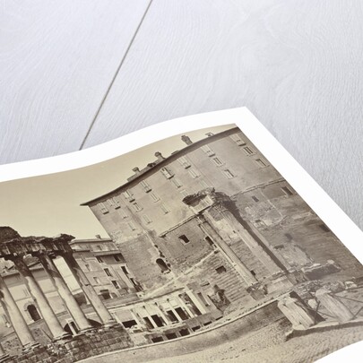 View of the Temple of Saturn in the Roman Forum, Rome, Auguste-Rosalie Bisson by Goupil & Cie