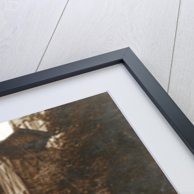 Sailing boats in a canal and a wooden crane, Netherlands by Anonymous