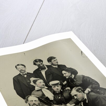 Group portrait of three women and five men by Edward M. Estabrooke