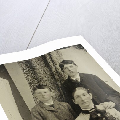 Portrait of a woman and two boys by Anonymous