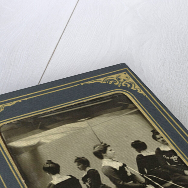 Portrait of Grace DeWitt, posing in front of a mirror by A. Lincoln Myers