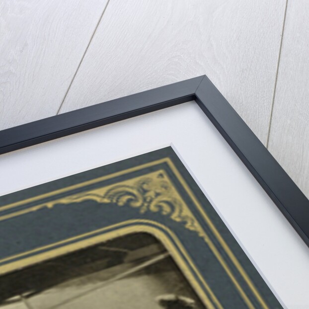 Portrait of Elsie DeWitt, posing in front of a mirror by A. Lincoln Myers