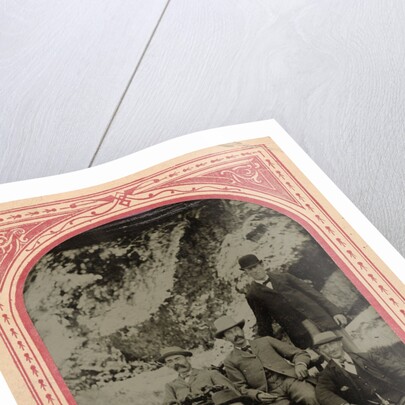 Group portrait of five men, Rocky Point (Amusement Park) by John Hiram Aylsworth