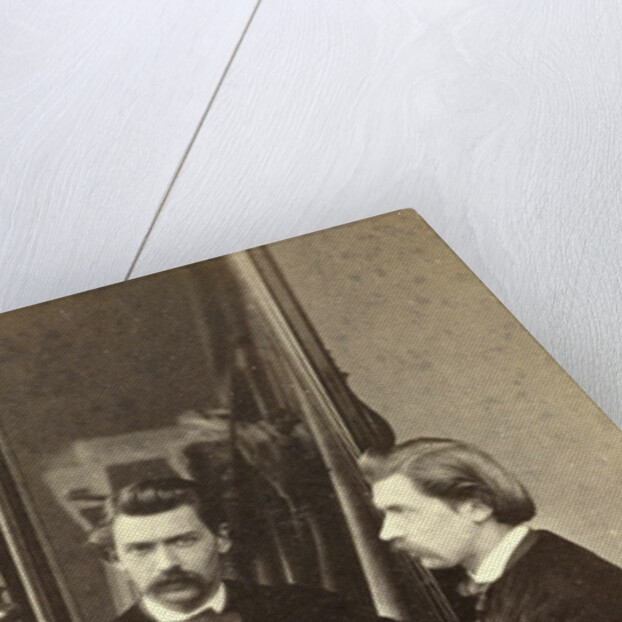 Portrait of a man sitting in front of a mirror by Anonymous