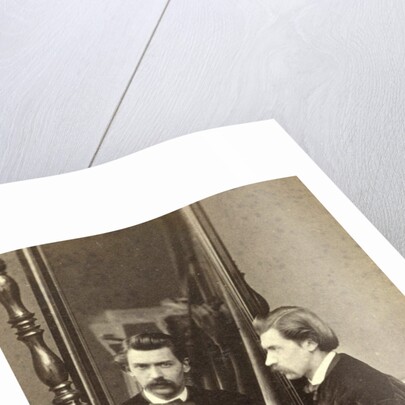 Portrait of a man sitting in front of a mirror by Anonymous