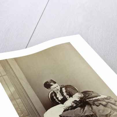Portrait of Princess Helena of Waldeck Pyrmont with baby by Richard Allen & Son