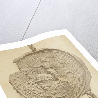 Seal of an unknown historical document, possibly referring to Charles the Bold by Maurits Verveer