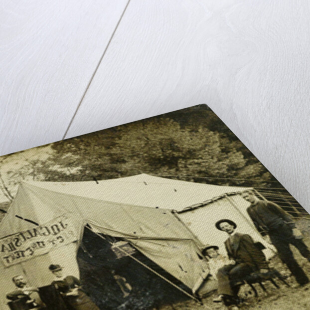 Ferrotypie tent of the photographer by JQ Galusha