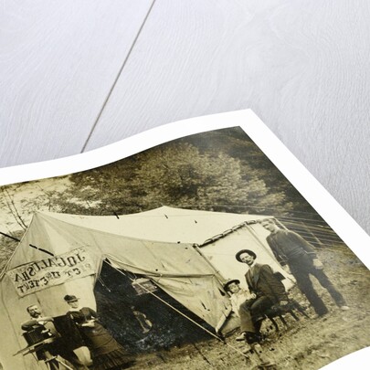 Ferrotypie tent of the photographer by JQ Galusha