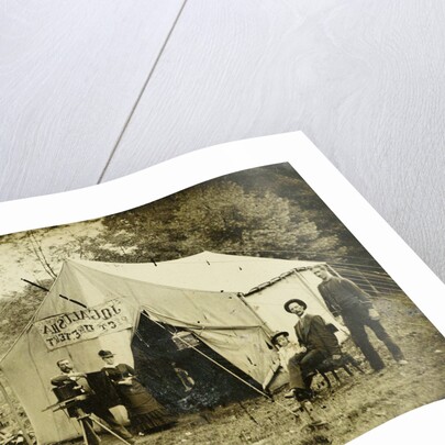 Ferrotypie tent of the photographer by JQ Galusha