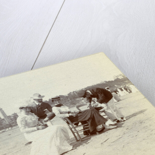 Family Enthoven on Normandy beach by Anonymous