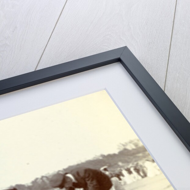 Family Enthoven on Normandy beach by Anonymous