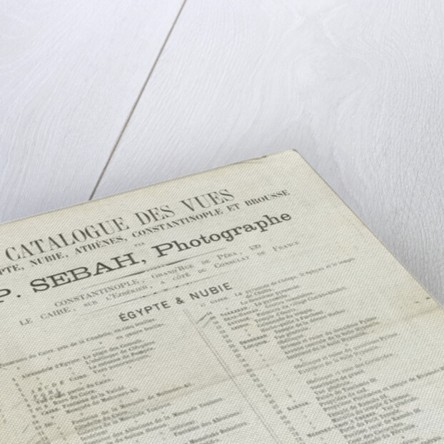 Backlist Sebah by J. Pascal Sébah