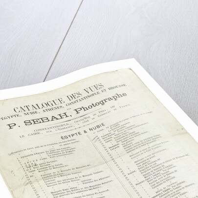 Backlist Sebah by J. Pascal Sébah